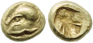 Ionia, Phokaia, Hecte, c. 625-522 BC; EL (g ... 