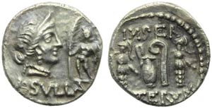 L. Cornelius Sulla Felix, Denarius, Mint ... 