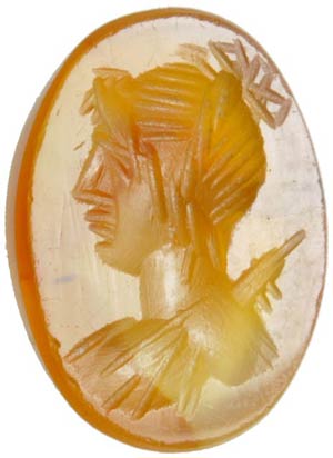 Intaglio depicting Diana, first half of 1st ... 
