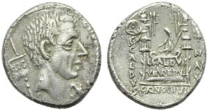 C. Coelius Caldus, Denario, Roma, 51 a.C.; ... 