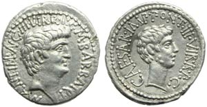 M. Antonius e C. Caesar Octavianus con M. ... 