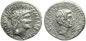 M. Antonius e C. Caesar Octavianus con M. ... 