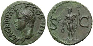 Agrippa (Gaius, 37-41), As, Rome, AD 37-41; ... 