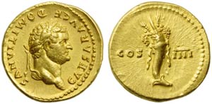 Domiziano, come Cesare (Vespasiano, 69-79), ... 