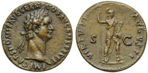 Domitian (81-96), As, Rome, AD 90-91; AE (g ... 