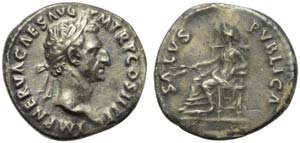 Nerva (96-98), Denarius, Rome, AD 96; AR (g ... 