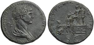 Traiano (98-117), Sesterzio, Roma, 114-117 ... 