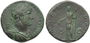 Adriano (117-138), Sesterzio, Roma, 119-122 ... 
