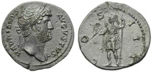 Hadrian (117-138), Denarius, Rome, AD ... 