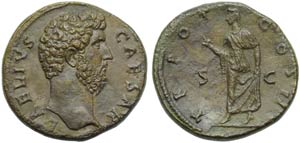 Elio Cesare (Adriano, 117-138), Sesterzio, ... 