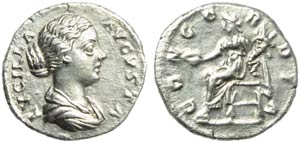 Lucilla (Marco Aurelio, 161-180), Denario, ... 