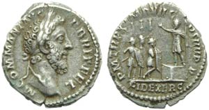 Commodo (177-192), Denario, Roma, 185 d.C; ... 