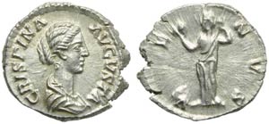 Crispina (Commodo, 177-192), Denario, Roma, ... 