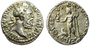 Clodius Albinus Caesar (193-197), Denarius, ... 