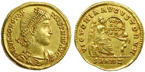 Costanzo II (337-361), Solido, Antiochia, ... 