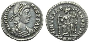 Graziano (367-383), Siliqua, Treviri, ... 