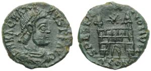 Magno Massimo (Usurpatore, 383-388), Nummus, ... 
