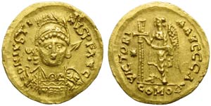 Ostrogoti, Atalarico (526-534), Solido a ... 