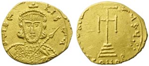 Tiberius III (698–705), Solidus, Syracuse, ... 