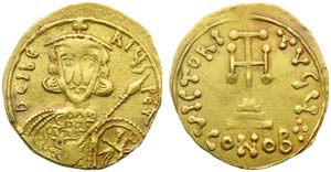 Tiberius III  (698–705), Solidus, Naples, ... 