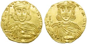 Costantino V con Leone III (741-775), ... 