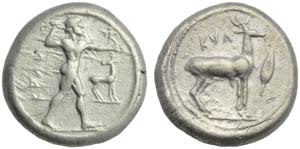Bruttium, Caulonia, Statere, c. 474-425 ... 