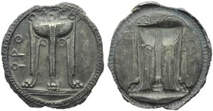 Bruttium, Croton, Stater, c. 530-500 BC; AR ... 