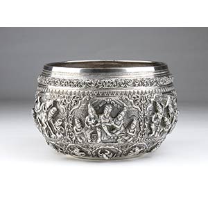 Thabeik silver bowl - Burma, 19th centuryof ... 
