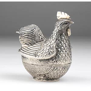 Matryoshka hens box - Burma - Early 20th ... 