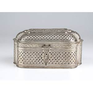 Silver box set - Burma - 19th century of ... 
