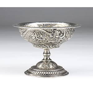 Silver cup - Turkey early 20th centuryround ... 