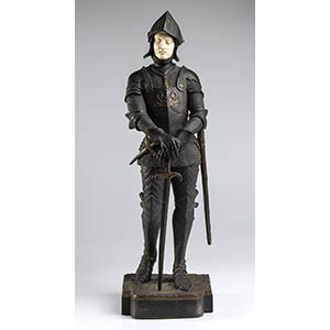 French bronze sculpture of a warrior - ... 