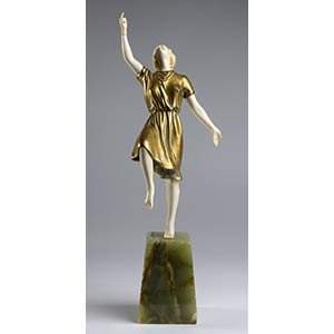 French bronze sculpture depicting a dancer - ... 