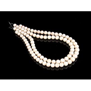 2 pink coral beads loose strands (corallium ... 