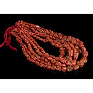 5 mushi coral beads loose strandsDiameters: ... 