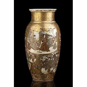VASO A BALAUSTRO IN CERAMICA SATSUMA CON ... 
