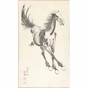 XU BEIHONG(1895-1953)Stampa in bianco e ... 