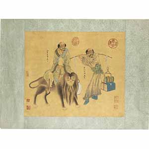 DUE LUOHANCina, XX secolo37 x 39,5 ... 