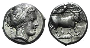 Campania, Neapolis, c. 300-275 BC. AR ... 