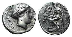 Bruttium, Terina, c. 425-420 BC. AR Stater ... 