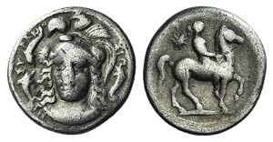 Sicily, Syracuse, 344-317 BC. AR 2½ Litrai ... 