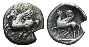 Akarnania, Leukas, c. 440-400 BC. AR Diobol ... 