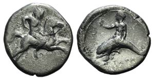 Southern Apulia, Tarentum, c. 400-390 BC. AR ... 