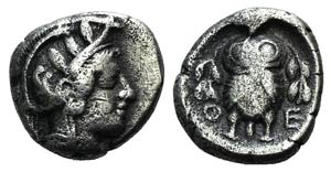 Attica, Athens, c. 454-404 BC. AR Triobol ... 