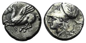 Corinth, c. 375-300 BC. AR Stater (19mm, ... 