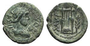 Aeolis, Myrina, 2nd century AD. Æ (15mm, ... 