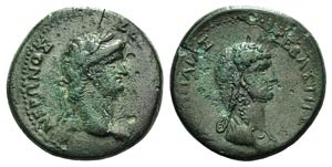 Nero and Poppaea (54-68). Galatia, Koinon of ... 
