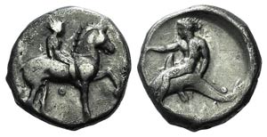 Southern Apulia, Tarentum, c. 365-355 BC. AR ... 