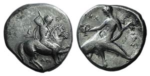 Southern Apulia, Tarentum, c. 330-302 BC. AR ... 