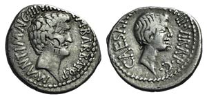 Mark Antony and Octavian, Ephesus, ... 
